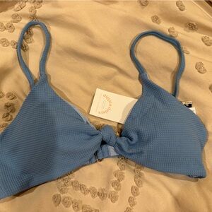 Dippin' Daisy's Light Blue Textured Bikini Top